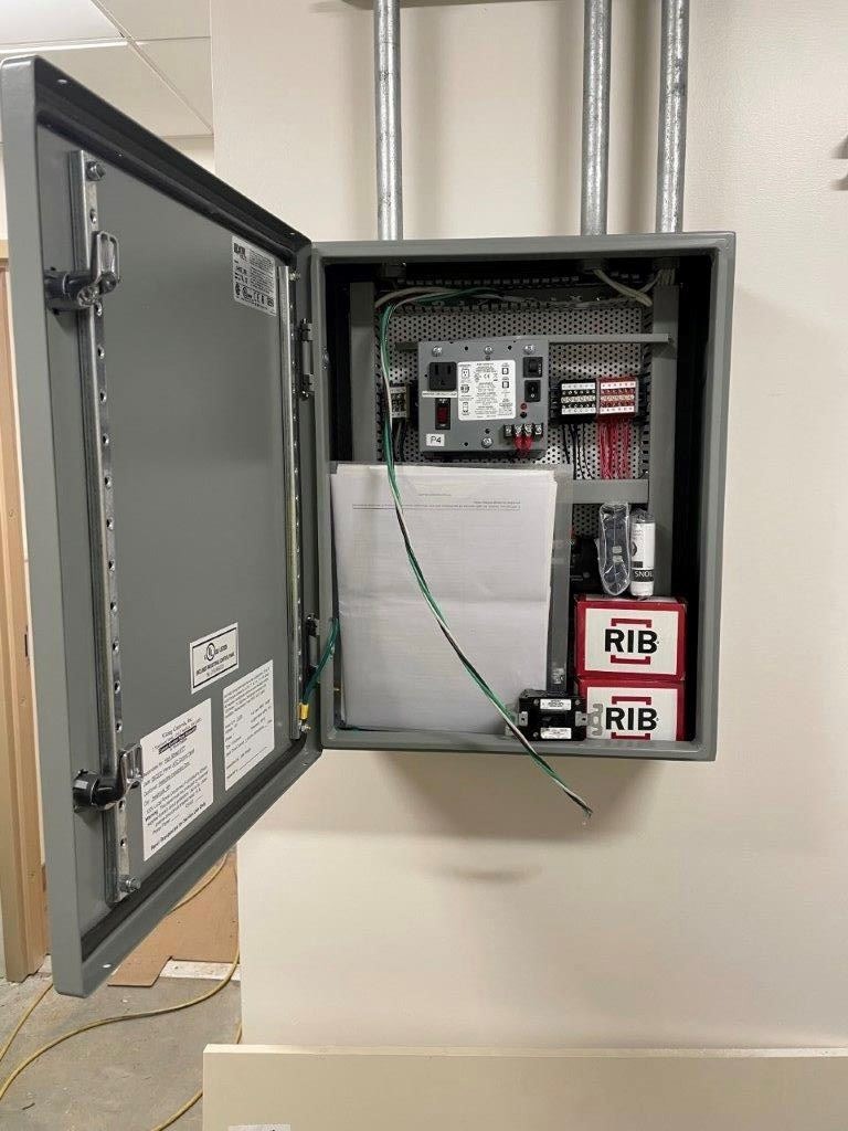 Installation of Automatic Temperature Control Panel in the Mechanical Room